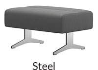 Stressless Stella Steel Base Ottoman by Ekornes