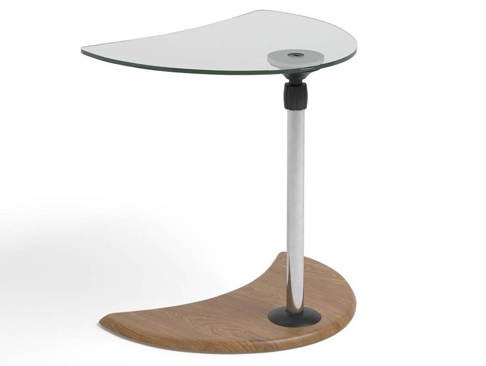 Stressless Alpha Adjustable Glass Table with a USB port