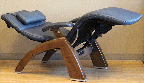 PC-510 Power Perfect Chair Recliner in Navy Blue Leather